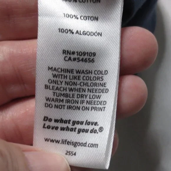 Life Is Good Women's Long Sleeve Tees - Navy and Blue - Picture 8 of 11